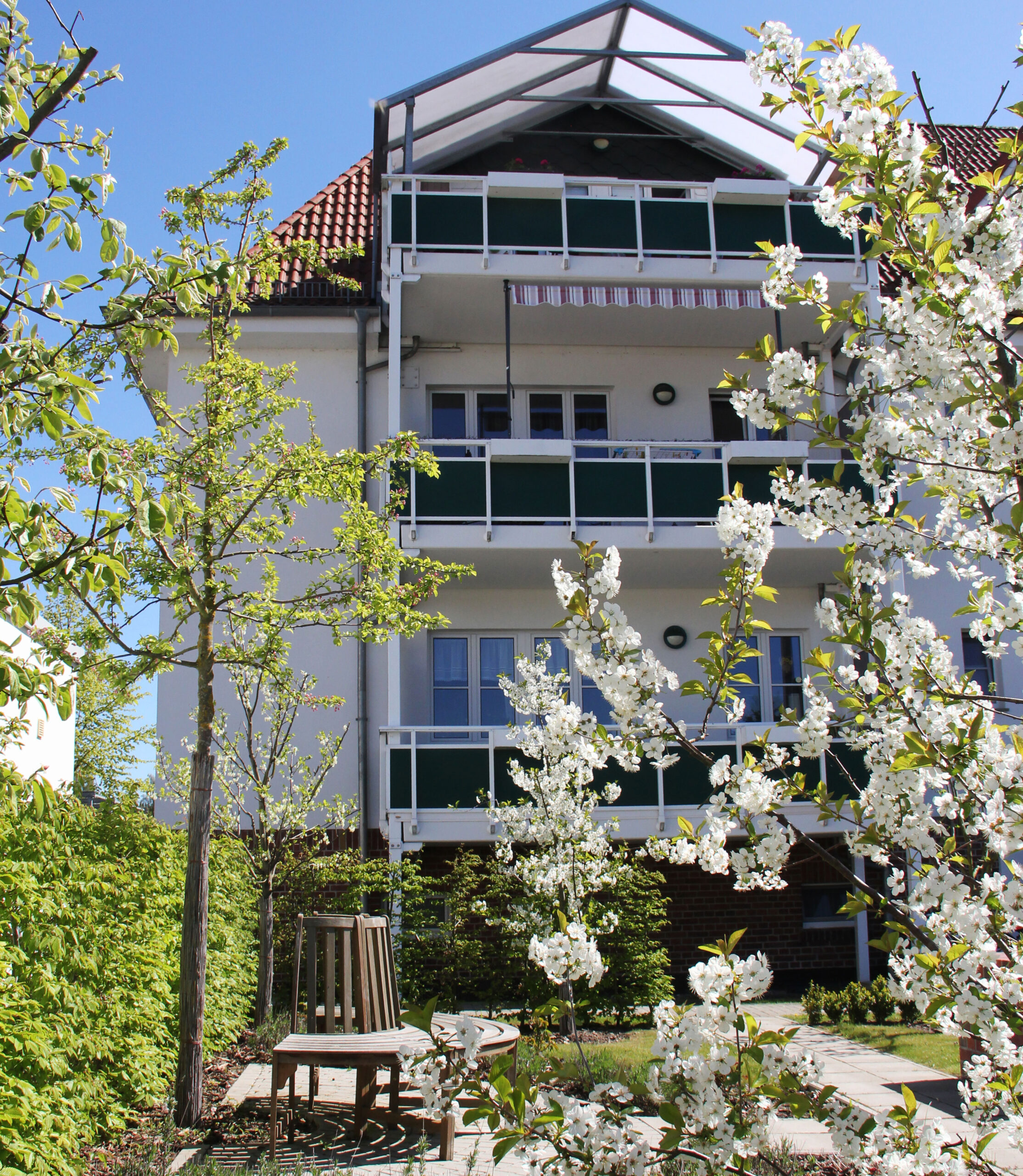 Blick aus dem Garten - Chausseestraße Lauterbach